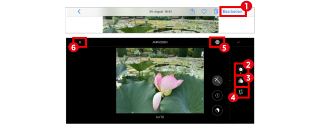 iPhone Fotos_Foto bearbeiten