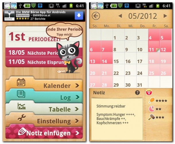 Der Periodenkalender im Test - Android Magazin