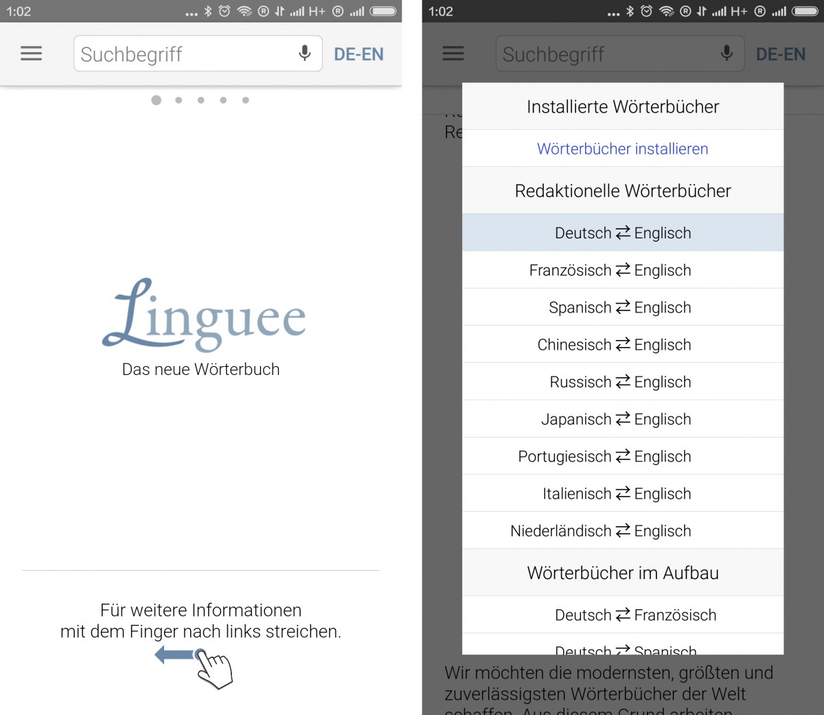 App-Review: Wörterbuch Englisch - Linguee - Androidmag